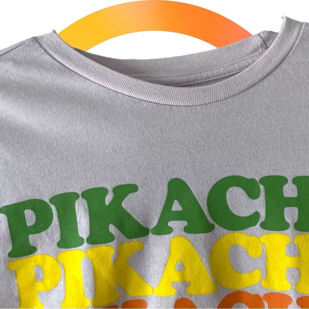 POKÉMON Gray Rainbow Pikachu Tee, Size XL (14-16). - Picture 5 of 10